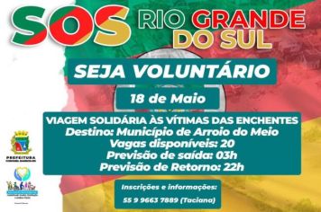 Viagem Solidária às Vítimas das Enchentes em Arroio do Meio