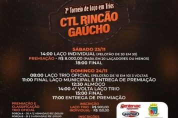 2º Torneio de Laço em Trios acontece neste fim de semana em Coronel Barros