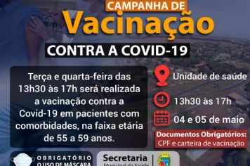 Campanha de vacinação contra a Covid-19