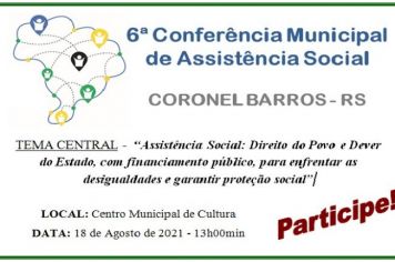 6ª CONFERÊNCIA MUNICIPAL DE ASSISTÊNCIA SOCIAL