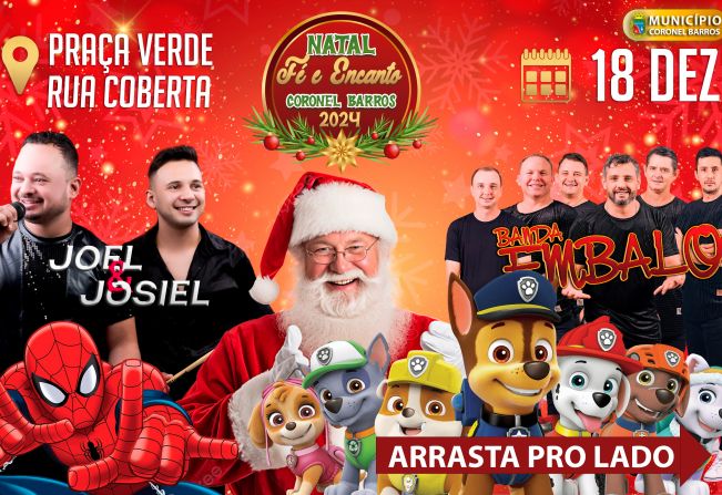 Coronel Barros Promove Grande Evento Natalino no Dia 18 de Dezembro