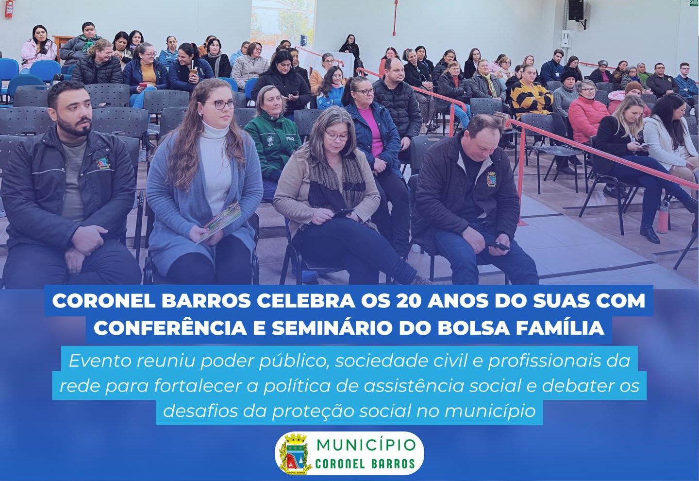 Evento marca os 20 anos do SUAS com conferência e seminário do Bolsa Família