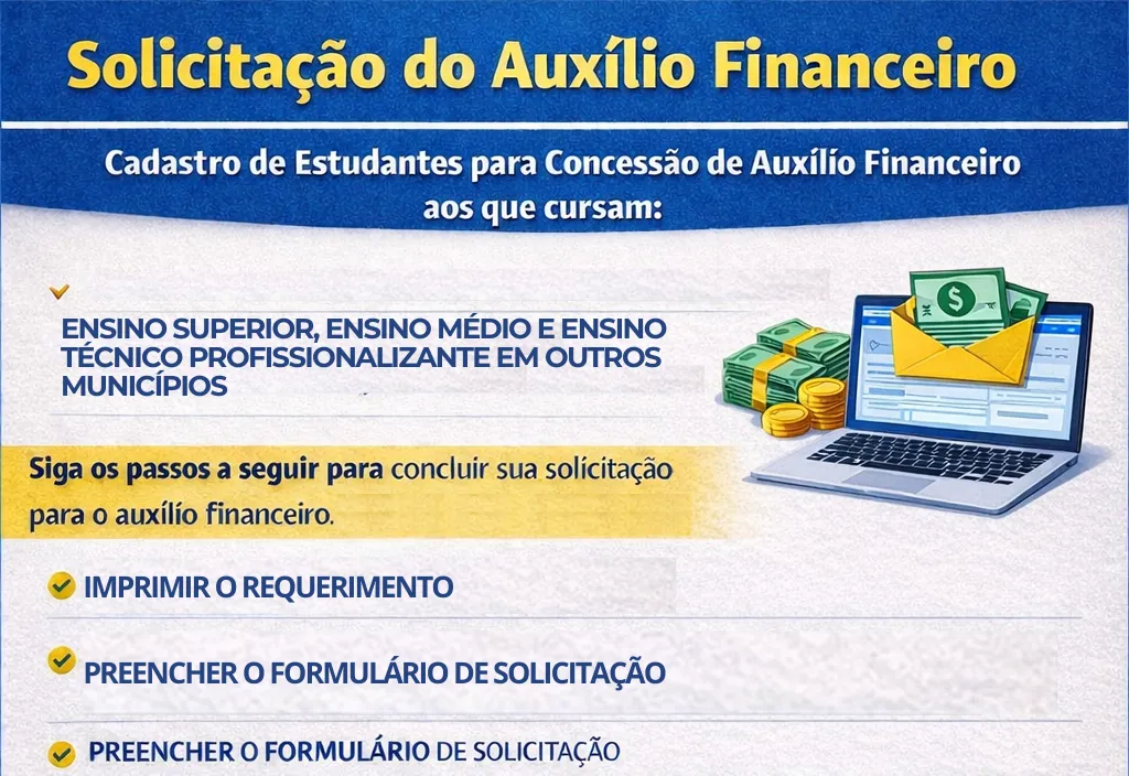 Auxílio Financeiro para Estudantes | Coronel Barros