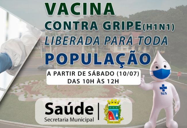 Vacina contra a gripe será liberada para toda população em Coronel Barros/RS