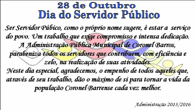 28 de Outubro - Dia do Servidor Público